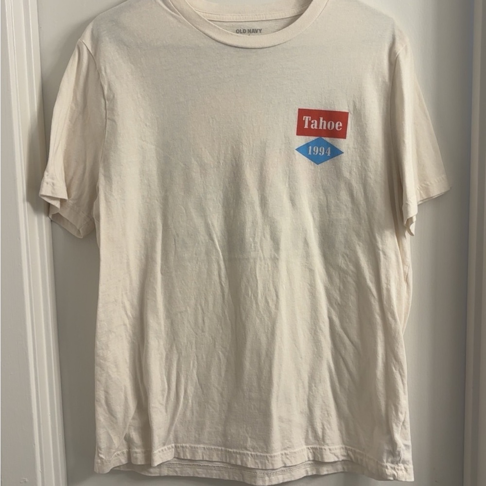 Old Navy Off-White Tahoe Graphic Tee